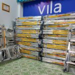 Mua bán thang nhôm rút chữ A hiệu Poongsan Hàn Quốc